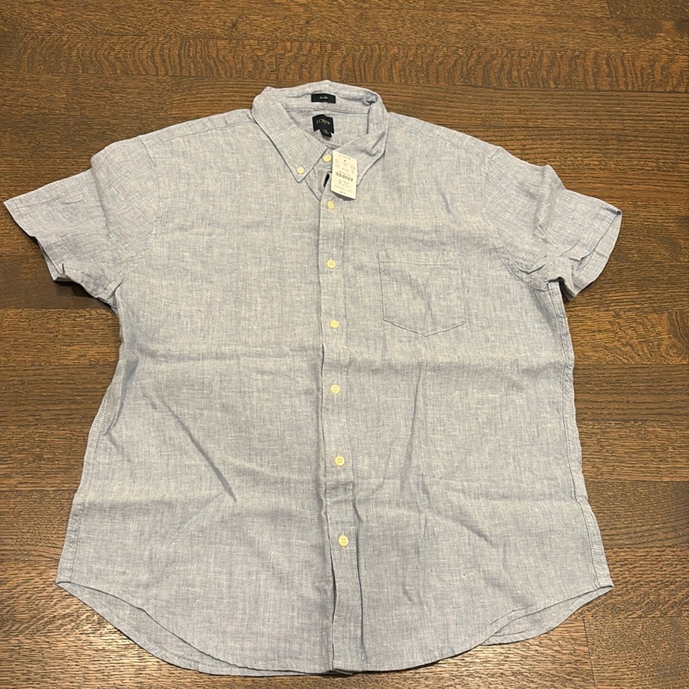 NWT J. Crew Factory Slim Fit short sleeve button down shirt